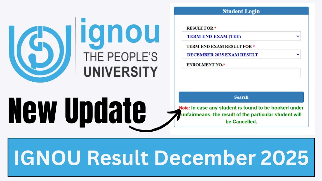 IGNOU Result December 2025
